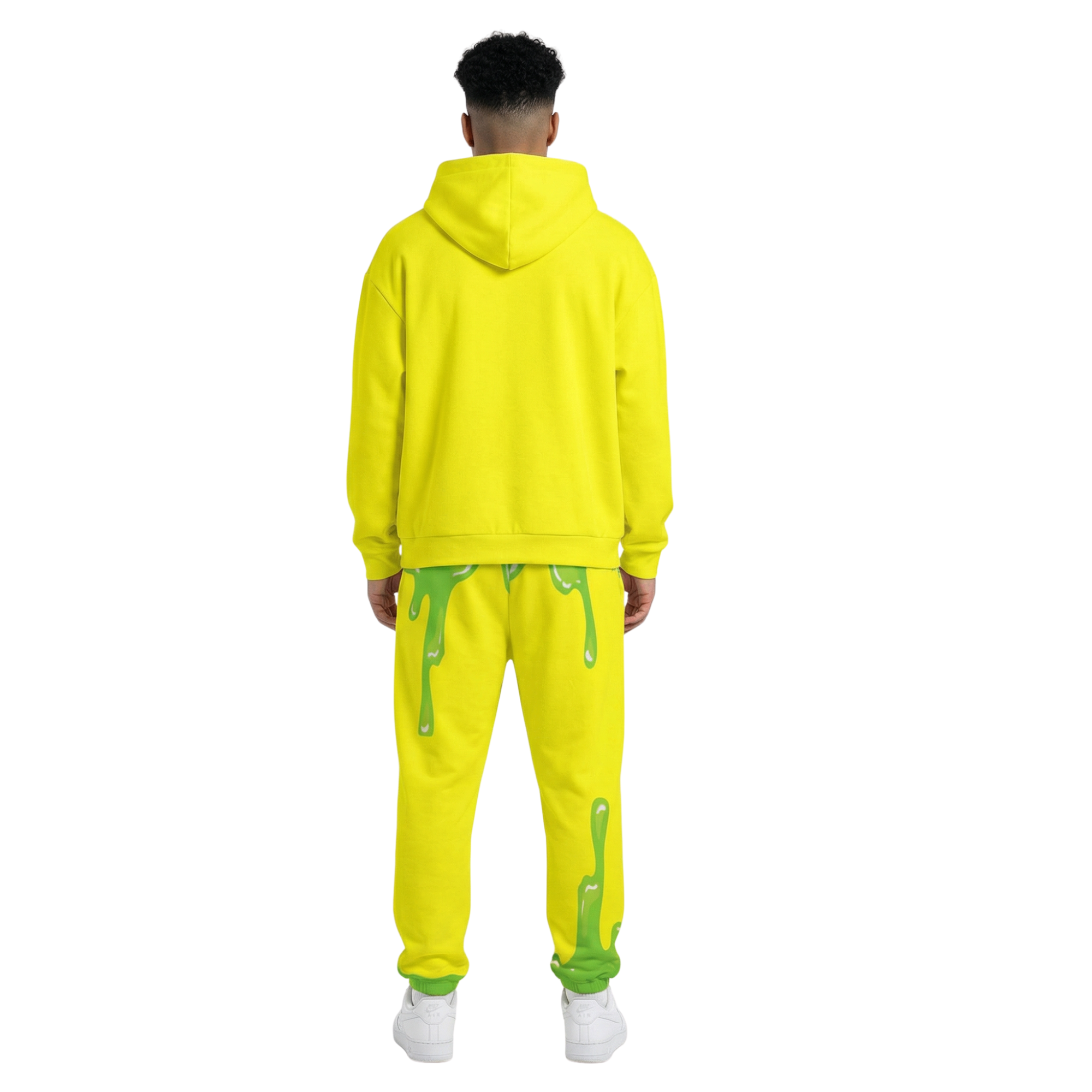 Slimed Hoodie in Yellow