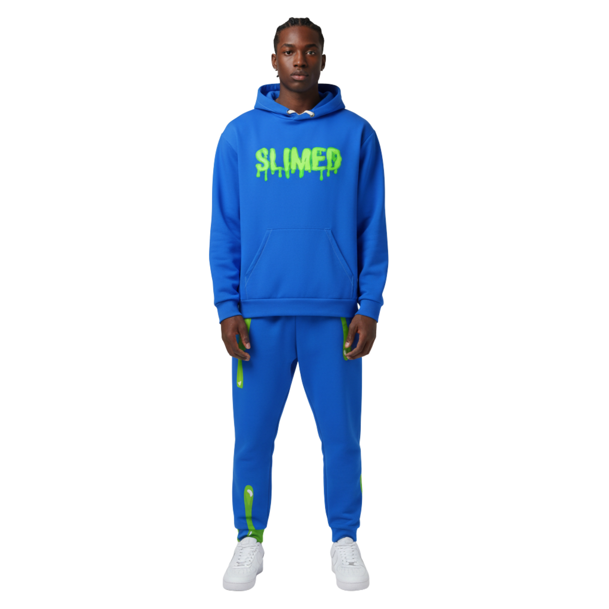 Slimed Hoodie in Blue