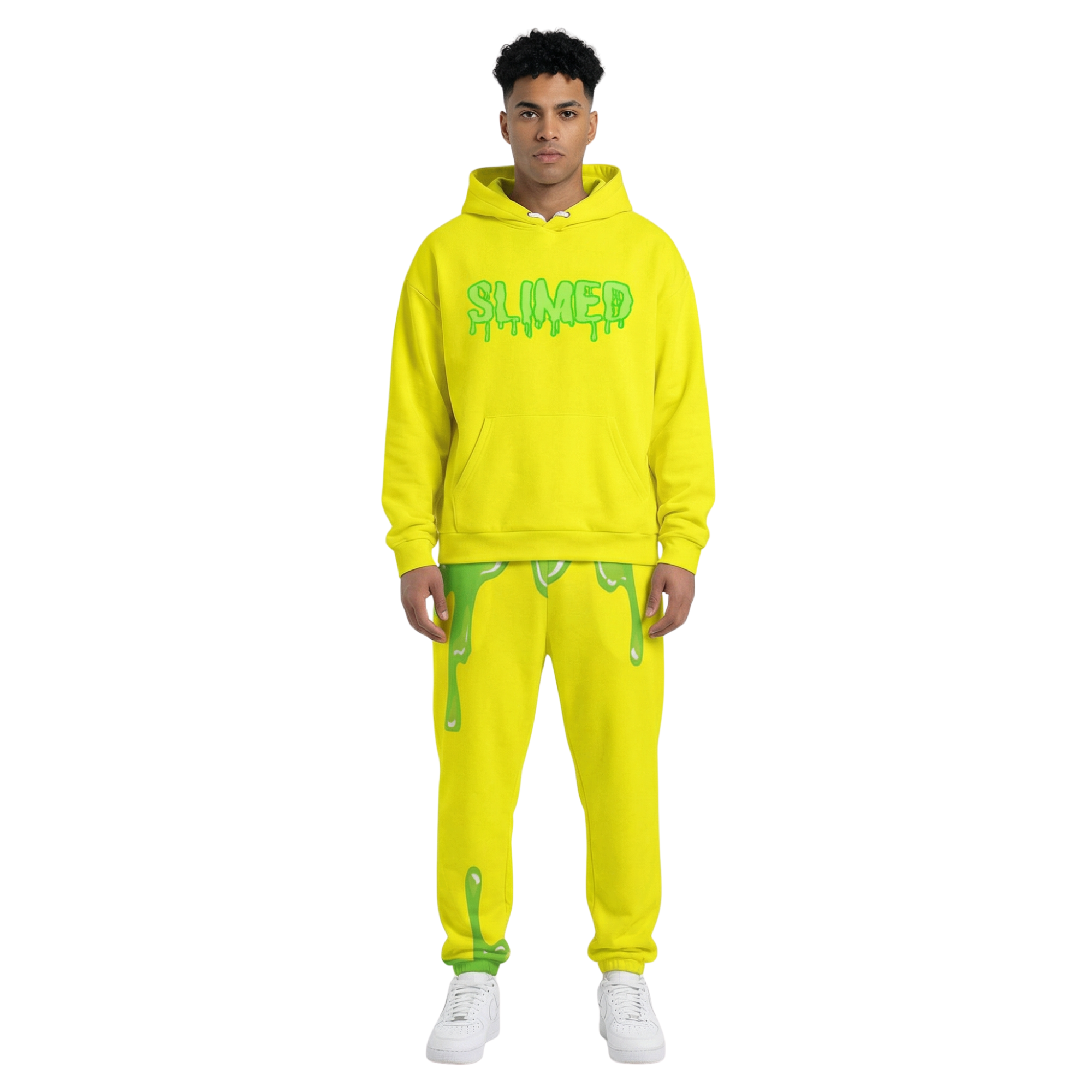 Slimed Hoodie in Yellow